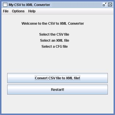 My CSV to XML Converter
