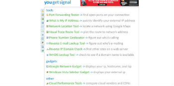 Webmaster Tool No.5-YouGetSignal